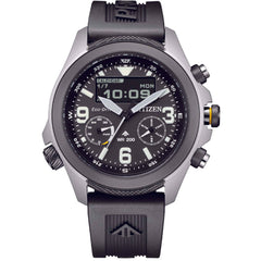 Citizen Men's Watch - Promaster Land Ana-Digi Black Dial Rubber Strap | JV1007-07E