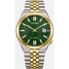 Citizen Men's Watch - Tsuyosa 60 Automatic Green Dial Two Tone Bracelet | NK0024-54X