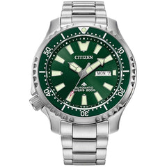 Citizen Men's Watch - Promaster Dive Automatic Green Dial Bracelet | NY0151-59X