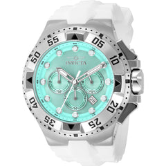 Invicta Men's Watch - Excursion Quartz Chrono Turquoise Dial Silicone Strap | 48534