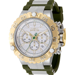 Invicta Men's Watch - Subaqua Poseidon Quartz Chronograph Silver Dial Strap | 48554