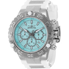 Invicta Men's Watch - Subaqua Poseidon Quartz Chrono Silver and White Strap | 48557
