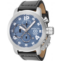 Invicta Men's Watch - Corduba Quartz Transparent and Blue Dial Black Strap | 48953