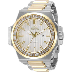 Invicta Men's Watch - Akula Silver Tone Dial Two Tone Bracelet Crystal | 49134