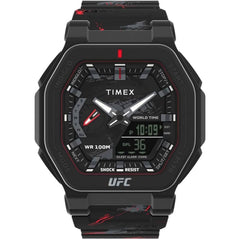 Timex Men's Watch - UFC Colossus Quartz Ana-digi Black Dial Resin Strap | TW2V85300