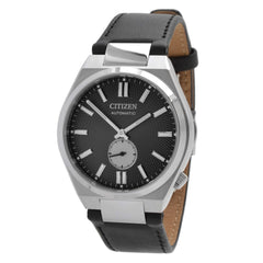 Citizen Men's Watch - Tsuyosa Automatic Analog Grey Dial Black Leather | NK5010-01H