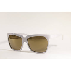 Andy Wolf Women's Sunglasses - White Cat Eye Frame Brown Lens | SOCIALIZER E