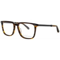 Philipp Plein Unisex Eyeglasses - Brown Havana Full Rim Square Frame | VPP058M 09FM