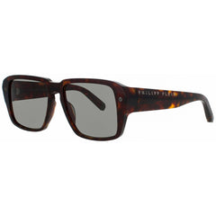 Philipp Plein Men's Sunglasses - Shiny Dark Havana Full Rim Square Frame | SPP081 722