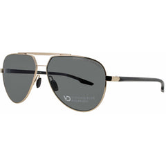 Porsche Design Men's Eyeglasses - Metal Gold/ Black Full Rim Aviator Frame | P8935 62B