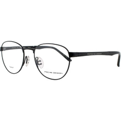Porsche Design Men's Eyeglasses - Black Clear Lens Full Rim Round Frame | P8369 52A