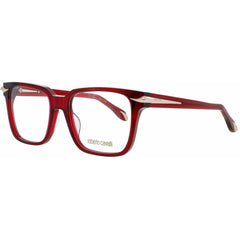 Roberto Cavalli Unisex Eyeglasses - Transparent/Bordeaux Square Frame | VRC019M 954Y