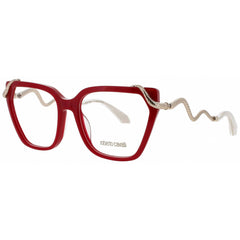 Roberto Cavalli Women's Eyeglasses - Metal Red Full Rim Square Frame | VRC020M 9EZY