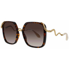 Roberto Cavalli Women's Sunglasses - Brown/Yellow Havana Full Rim Frame | SRC003M 743
