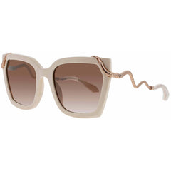 Roberto Cavalli Women's Sunglasses - Shiny Full Beige Full Rim Frame | SRC034M 9X7G