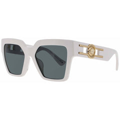 Versace Women's Sunglasses - Gold/White Full Rim Butterfly Frame | 0VE4458F 314/87