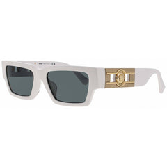 Versace Women's Sunglasses - Gold/White Full Rim Rectangular Frame | 0VE4459F 314/87