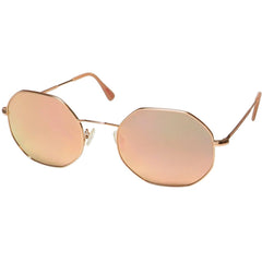 Andy Wolf Men's Sunglasses - Bronze Geometric Metal Frame Brown Lens | PRESTON D