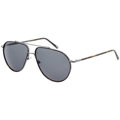 Andy Wolf Men's Sunglasses - Brown Metal Full Rim Pilot Frame Green Lens | ROLI D