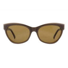 Andy Wolf Women's Sunglasses - Dark Brown Acetate Full Rim Cat Eye Frame | PENELOPE F