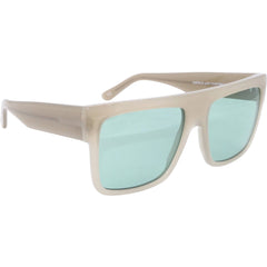 Andy Wolf Unisex Sunglasses - Clear Beige Acetate Full Rim Square Frame | AUSTIN G