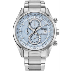 Citizen Men's Watch - Sport Luxury Chronograph Light Blue Dial Bracelet | AT8260-51M
