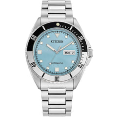 Citizen Men's Watch - Sport Automatic Light Blue Dial Steel Bracelet | NH7530-52L