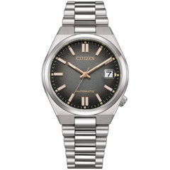 Citizen Men's Watch - Tsuyosa Automatic Black Dial Silver Tone Bracelet | NJ0200-50E