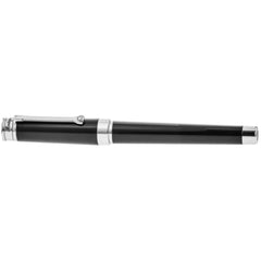 Montegrappa Fountain Pen - Parola Black Resin Barrel with Chrome Trim, Fine | ISWOT2AB