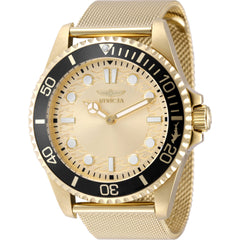 Invicta Men's Watch - Pro Diver Quartz Gold Brass Dial Yellow Gold Bracelet | 49690