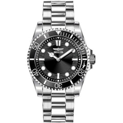 Invicta Men's Watch - Pro Diver Quartz Black Dial Stainless Steel Bracelet | 49693