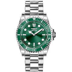 Invicta Men's Watch - Pro Diver Quartz Green Dial Stainless Steel Bracelet | 49695