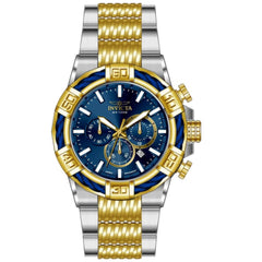 Invicta Men's Watch - Bolt Chronograph Quartz Blue Dial Two Tone Bracelet | 49903