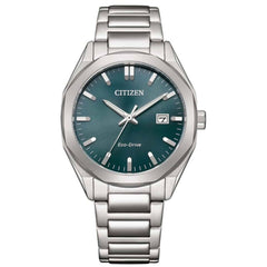 Citizen Men's Watch - Eco-Drive Green Dial Stainless Steel Bracelet | BM7620-83X