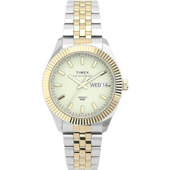 Timex Women's Watch - The Waterbury Gold Tone Dial Two Tone Bracelet | TW2U78600VQ