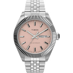 Timex Men's Watch - The Waterbury Pink Dial Stainless Steel Bracelet | TW2V17800VQ