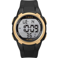 Timex Men's Watch - T100 Quartz Digital Dial Black Resin Strap | TW5M33600SO
