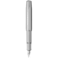 Kaweco Fountain Pen - AL Sport Raw Aluminum Barrel, Extra Broad Steel Nib | 10000631