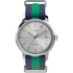 Timex Men's Watch - Marlin Automatic Blue and Green Nylon Strap | TWH6Z4710VQ