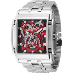 Invicta Men's Watch - Speedway Red, Black and Silver Dial Steel Bracelet | 47716