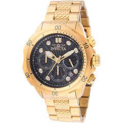 Invicta Men's Watch - Invicta Racing Chrono Black Dial Yellow Gold Bracelet | 47754