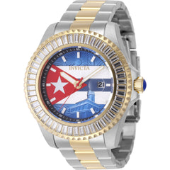 Invicta Men's Watch - Pro Diver Cuba Two Tone Stainless Steel Bracelet Date | 49619