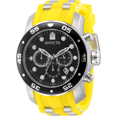 Invicta Men's Watch - Pro Diver Scuba Chrono Yellow and Silver Tone Strap | 49830