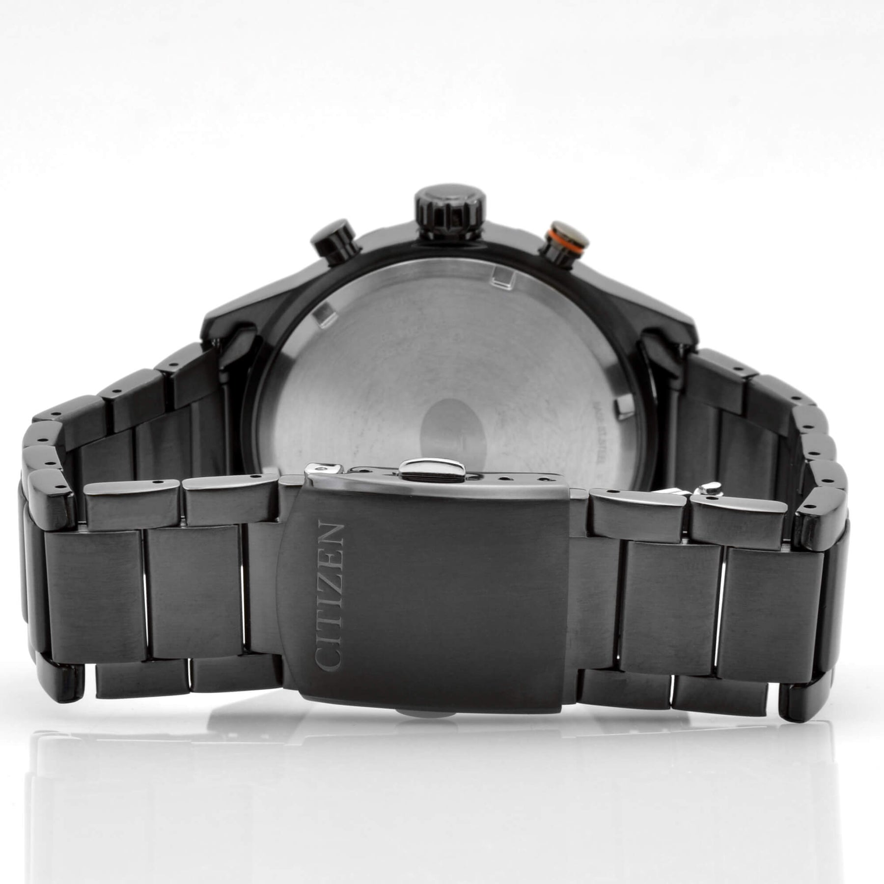 Citizen Men's Watch - Eco-Drive Black and Green Dial Steel