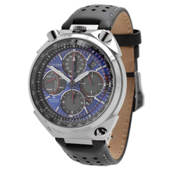 Citizen Men's Watch - Promaster Tsuno Racer Chrono Black Leather Strap | AV0088-01L