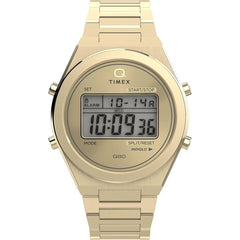 Timex Unisex Watch - Q Timex Q80 Continental Alarm Digital Dial Bracelet | TW2Y09700VQ