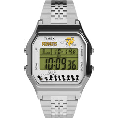 Timex Men's Watch - Peanuts T80 Chronograph Grey Digital Dial Bracelet | TW2Y20000VQ