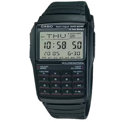 Casio Men's Watch - Dual Time Gray Digital Dial Black Resin Strap Alarm | DBC-32-1AV