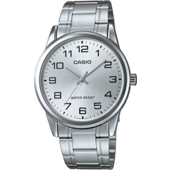 Casio Men's Watch - Quartz Silver Tone Dial Stainless Steel Bracelet | MTP-V001D-7B