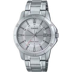 Casio Men's Watch - Quartz Silver Tone Dial Stainless Steel Bracelet | MTP-V004D-7CUDF